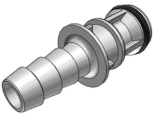 EFC22412 - Schnellverschlussstecker mit 6,4 mm Schlauchanschluss