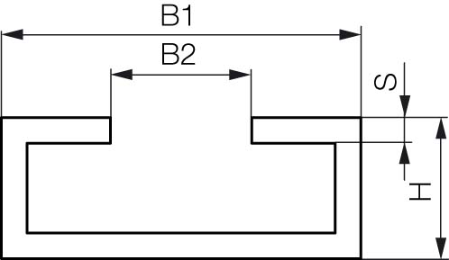 STAUFF Tragschiene technische Zeichnung