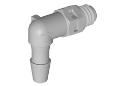 Einschraubstutzen 3,2 mm Schlauchanschluss / 10-32 Gewinde