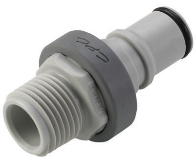 NS6D24008 - CPC Stecker der NS6-Serie mit 1/2" NPT Außengewinde und tropfenfreier Absperrung