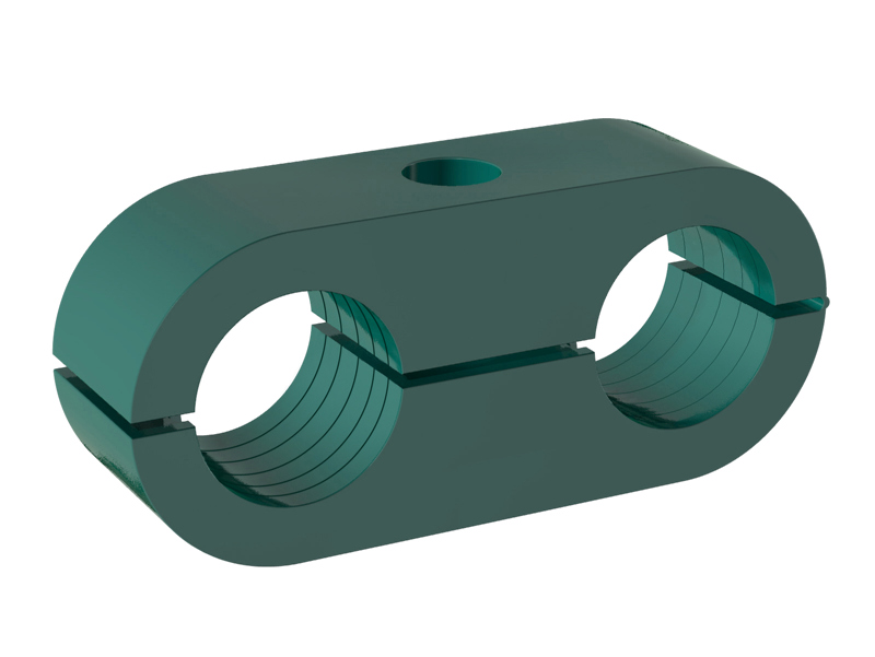 STAUFF Doppelrohrschelle mit gerippter Innenfläche