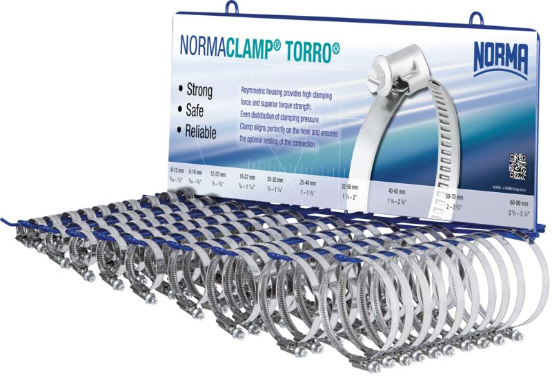 Schlauchschelle NORMA TORRO Display-Sortiment Typ 100 K