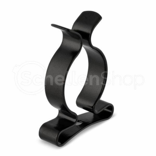 Geschlossene Tool Clip Federstahlklammer Type, Schwarz beschichtet