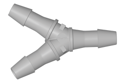 Y-Stück Schlauchverbinder in 6,4 mm Durchmesser